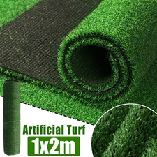 High Density Artificial Grass Turf Mat 10mm Pile Height Grass Rug Roll (1m x 2m)