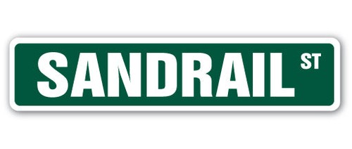 Sandrail street sign metal - sandrail,