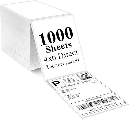 4x6 fanfold thermal labels - 4x6,