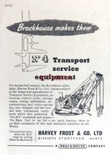 Brockhouse  Transport Service Equipment ADVERT #2 Small 1954 Print 670/170