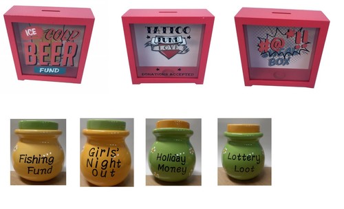 Money box glass saving piggy - money,