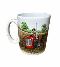BN Vintage Massey Ferguson Ploughing Tractor Mug, Little Red Massey Ferguson Mug