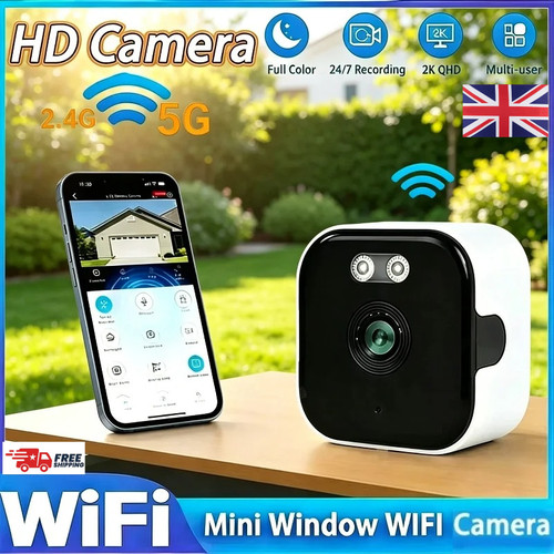 Window security camera - 2k,
