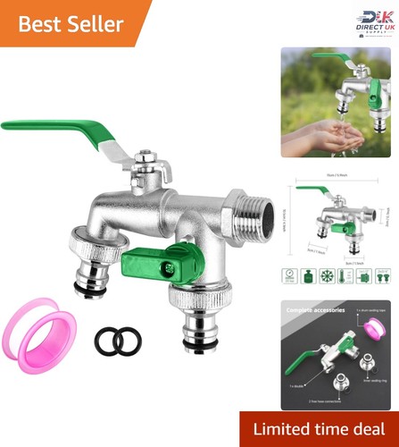 Double garden tap 2 - tap, 1/2''