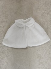Soft White Faux Fur Cape