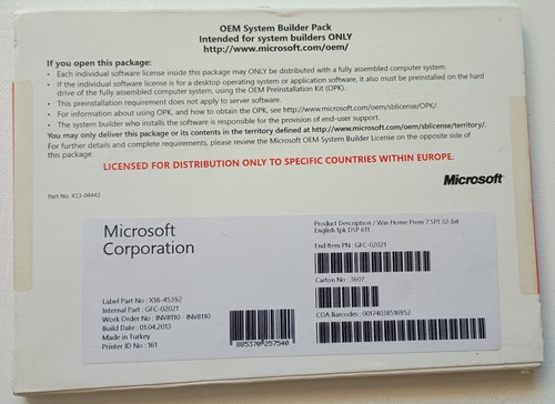 Microsoft oem system builders - microsoft,