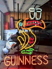 Guinness Beer Toucan Irish 20"x16" Neon Light Sign Lamp Bar Open Pub Wall Decor