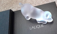 LALIQUE CRYSTAL DOG SWEETY