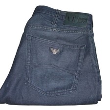 Armani Jeans J21 Regular Lightweight Stretch Denim W34 L32 Dark Blue Mens j812r
