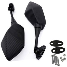 2PCS Side Rear View Mirrors For Kawasaki Ninja 250R ZX6R ZX636 Z1000SX 650R ER6F