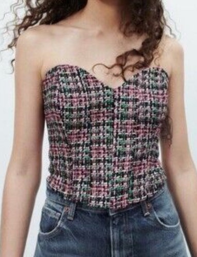 Bnwt zara pink - tweed, bandeau