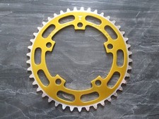 NOS SUGINO BMX CHAINRING OLD SCHOOL BMX 43T SUGINO VINTAGE BMX ORIGINAL 80s GOLD