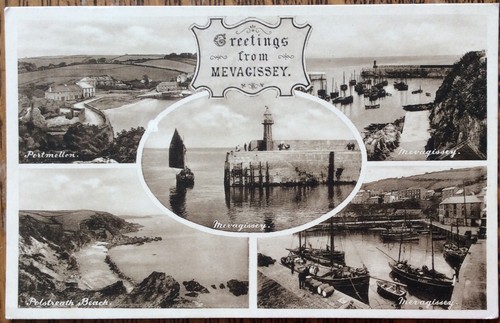 Mevagissey 1933 harbour - mevagissey,