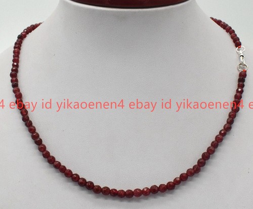 Natural 4mm red garnet - natural,