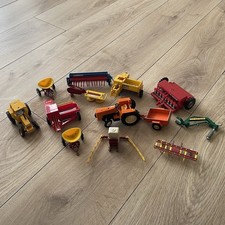 Vintage Britains Farm Vehicles Tractors Die Cast Massey Ferguson Bamfords Rare 