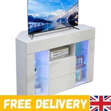 Luxurious White Corner TV