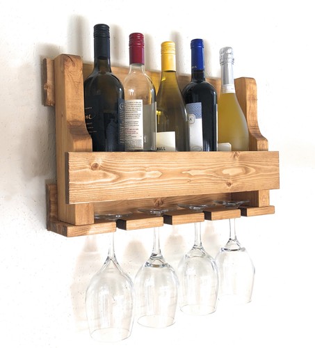 Wall hanging wine rack - hanging, and