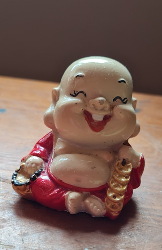 Vintage happy laughing - happy, buddha