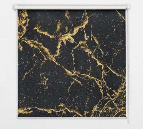 Marble blackout roller blind - roller,