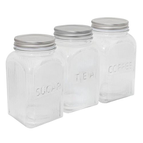Tea coffee sugar storage jars - coffee,