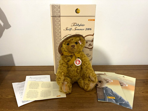 Steiff sommer 2006 gold teddy - sommer,