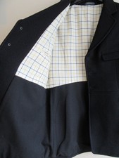 Mens 44 .XL Black FROCK HUNT COAT. Pockets - wool.Hounds - Trail EXCELLENT COND"