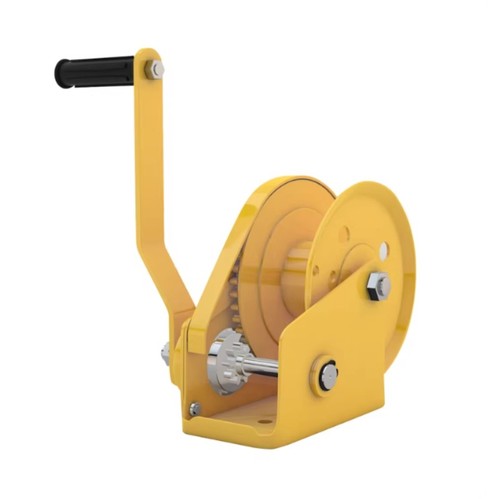 Hand cranked winch with - hand-cranked,