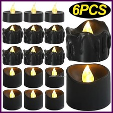 Lámpara de vela LED negra