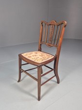 Antique Single Mahogany Chair ivorine inlay Edwardian Trevor Page  EB10641 VDIN