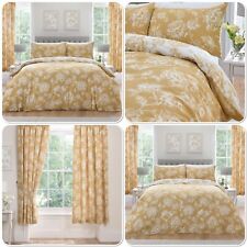 Duvet Cover Bedding Collection Mishka Floral Print By Dreams & Drapes Gold