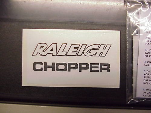 RALEIGH CHOPPER MK2 SEAT DECAL