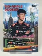 Topps F1 2025 Fanatics Fest Oliver Bearman Big Apple Rookie 07/25 NYC