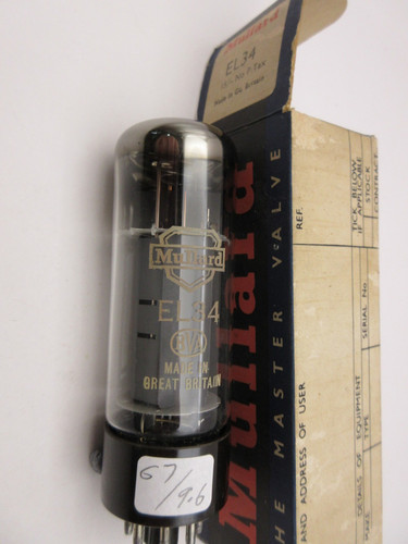 El34 mullard valve - valve, tube