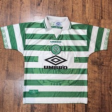 Glasgow Celtic Football Shirt Umbro 1998/1999 Home, Youth / Boys 46cm Pit 60cm