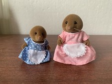 Sylvanian Families Clearwater Mother Daughter Brown Moles