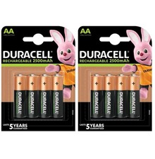 New Duracell 2500mAh AA HR6