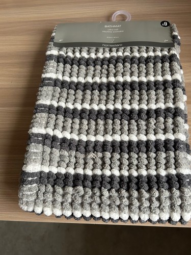 Matalan grey stripe chenille - grey,