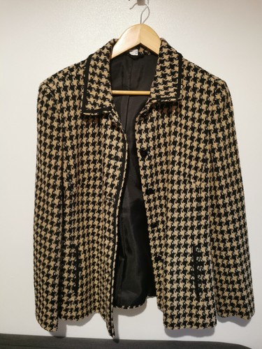 Women coat houndstooth - coat,