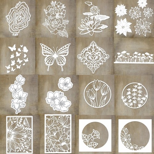 Flowers butterfly frames metal - butterfly,