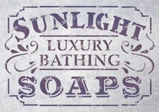 Sunlight Soap STENCIL 4 size