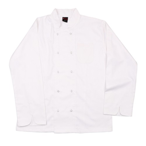Long sleeve jacket white chef - sleeve,