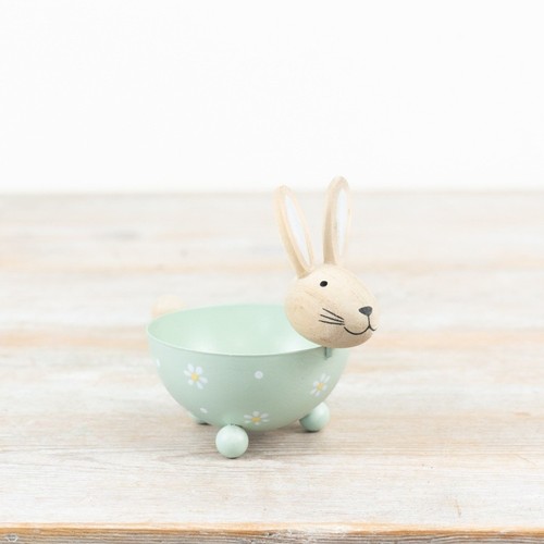 Daisy metal bunny bowl - daisy,