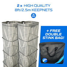 2x Carp Silverfish 2.5m 8ft