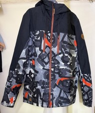 Quicksilver  Dryflight 10K Ski Snowboarding Coat  Size S With Carry Straps