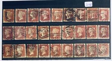 Sg43. 1d Penny Red Stamps x27