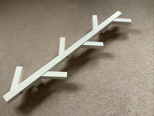 Ikea white wooden coat - wooden, hook
