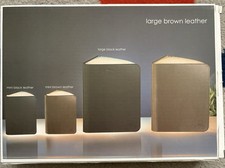 Smart Book Light Large Brown Leather Book Reading Light