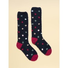 Joules Fluffy Navy Spot Fluffy