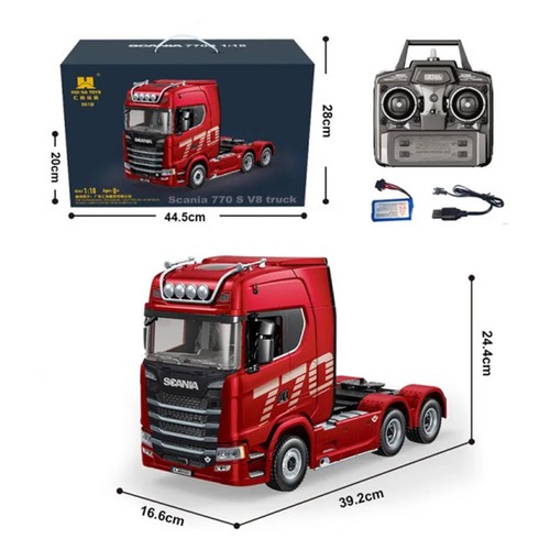 Plastic 6x4 rc tractor - plastic,