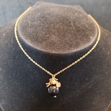 Pilgrim Gold Tone Necklace And Pendant  35cm Plus 8cm (22)